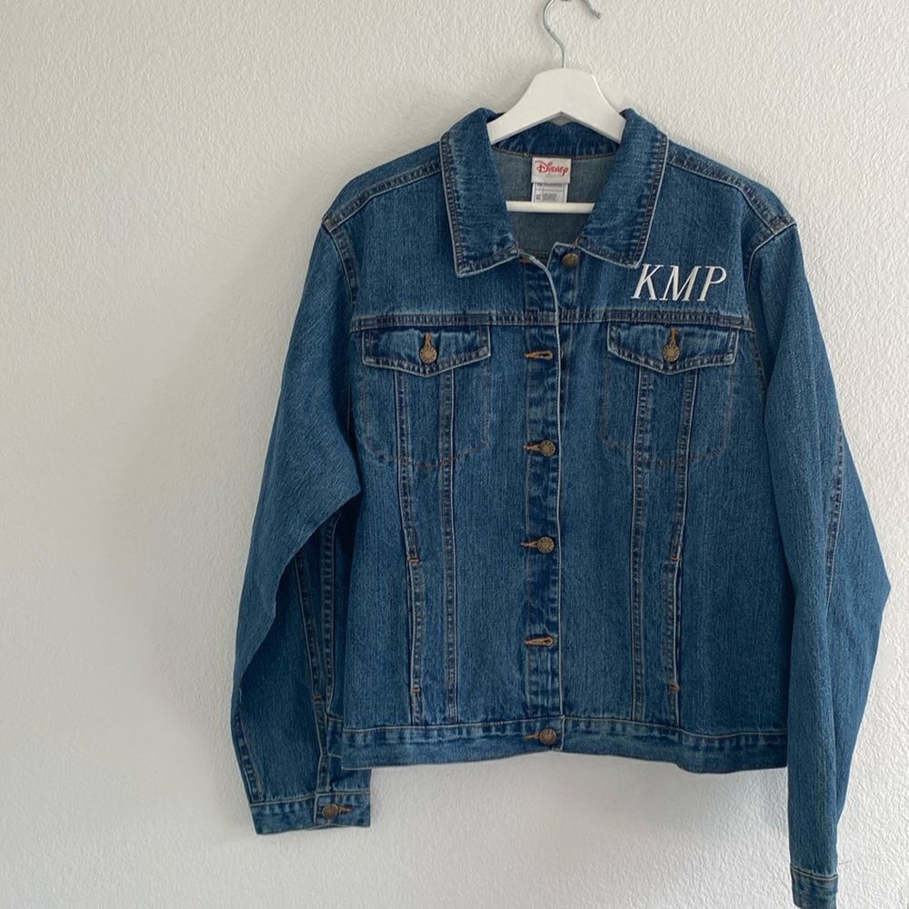 Vintage Disney Embroidered Denim Jean Jacket - Picture 2 of 10